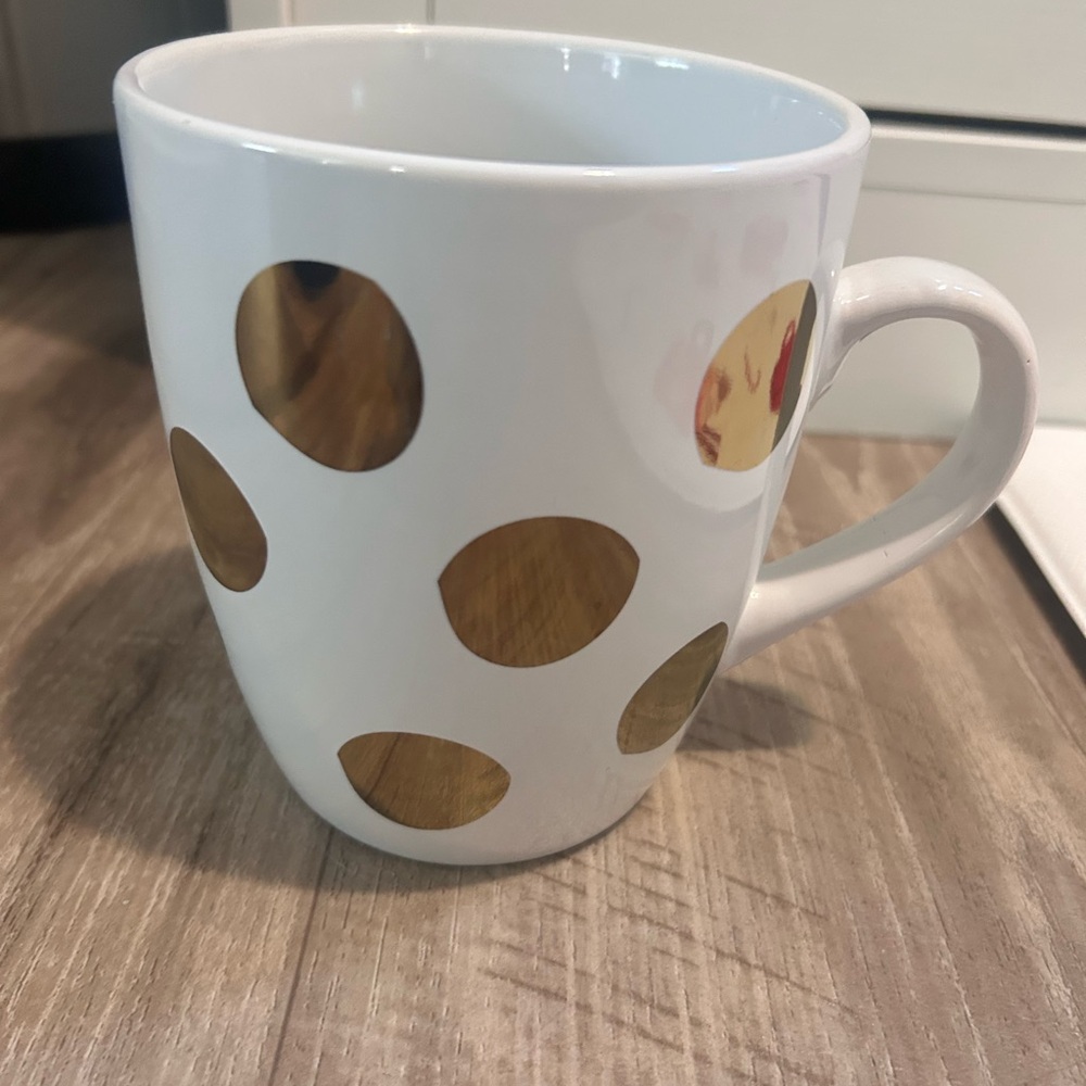 Gold Polka Dot Mug